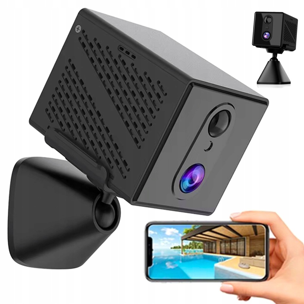 Mini kamera 5GHz+2,4GHz WiFi senzor Pir Noční Infračervená