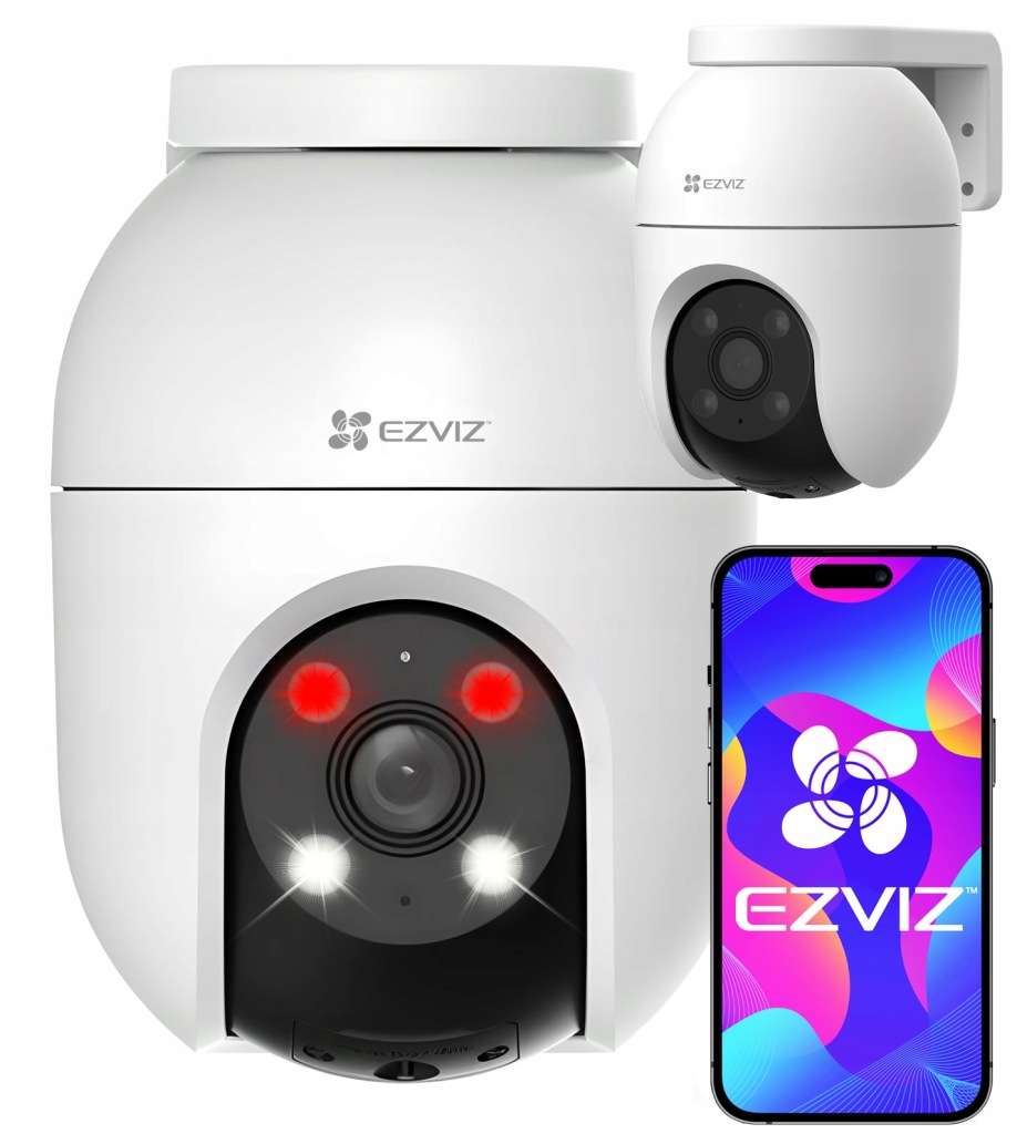Venkovní otočná WiFi kamera Ezviz 8MPX C8c 4K UltraHD Dual Light