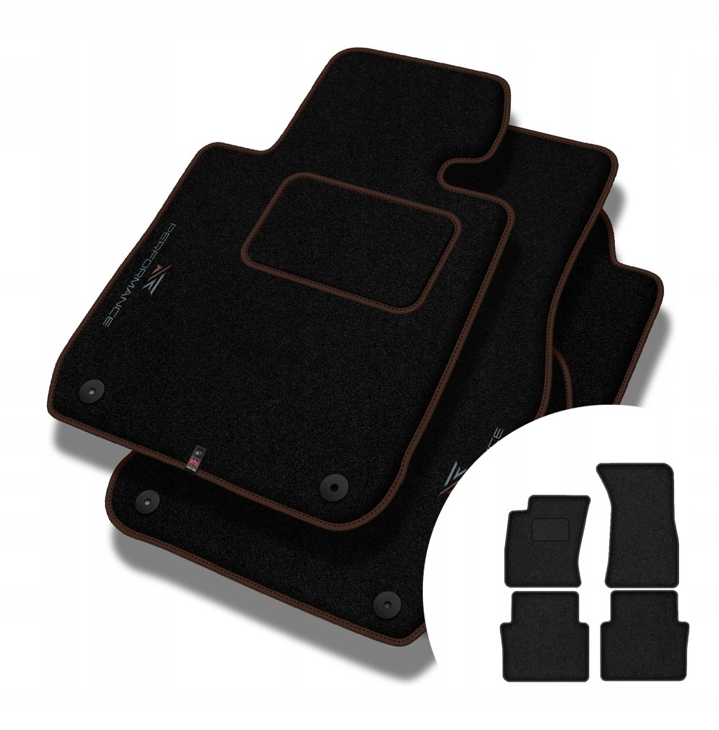 Velurové koberce Performance pro Audi A8 II D3 2002-2009