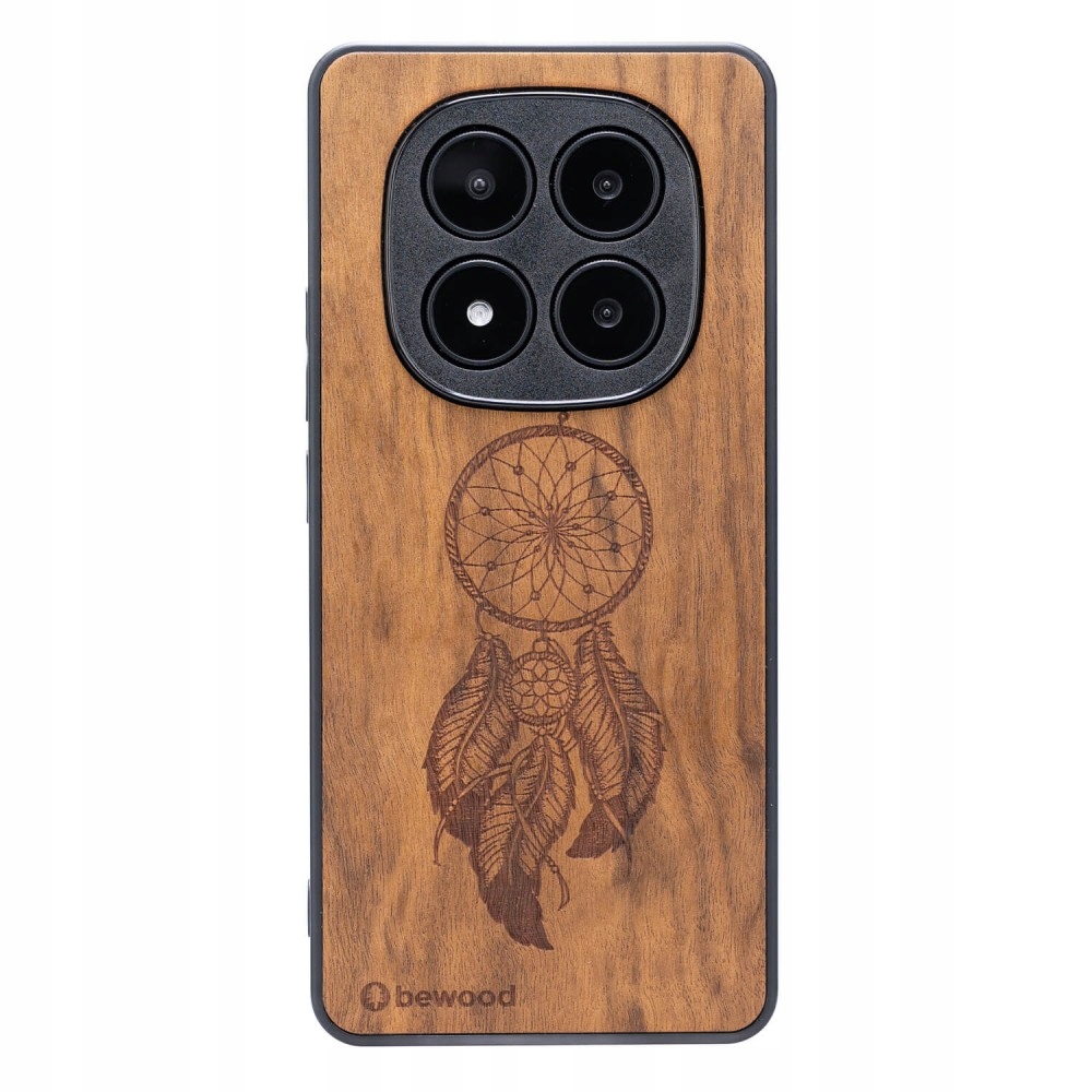 Dřevěné Pouzdro Bewood pro Xiaomi Redmi Note 14 Pro 5G Lapač Snů Imbuia