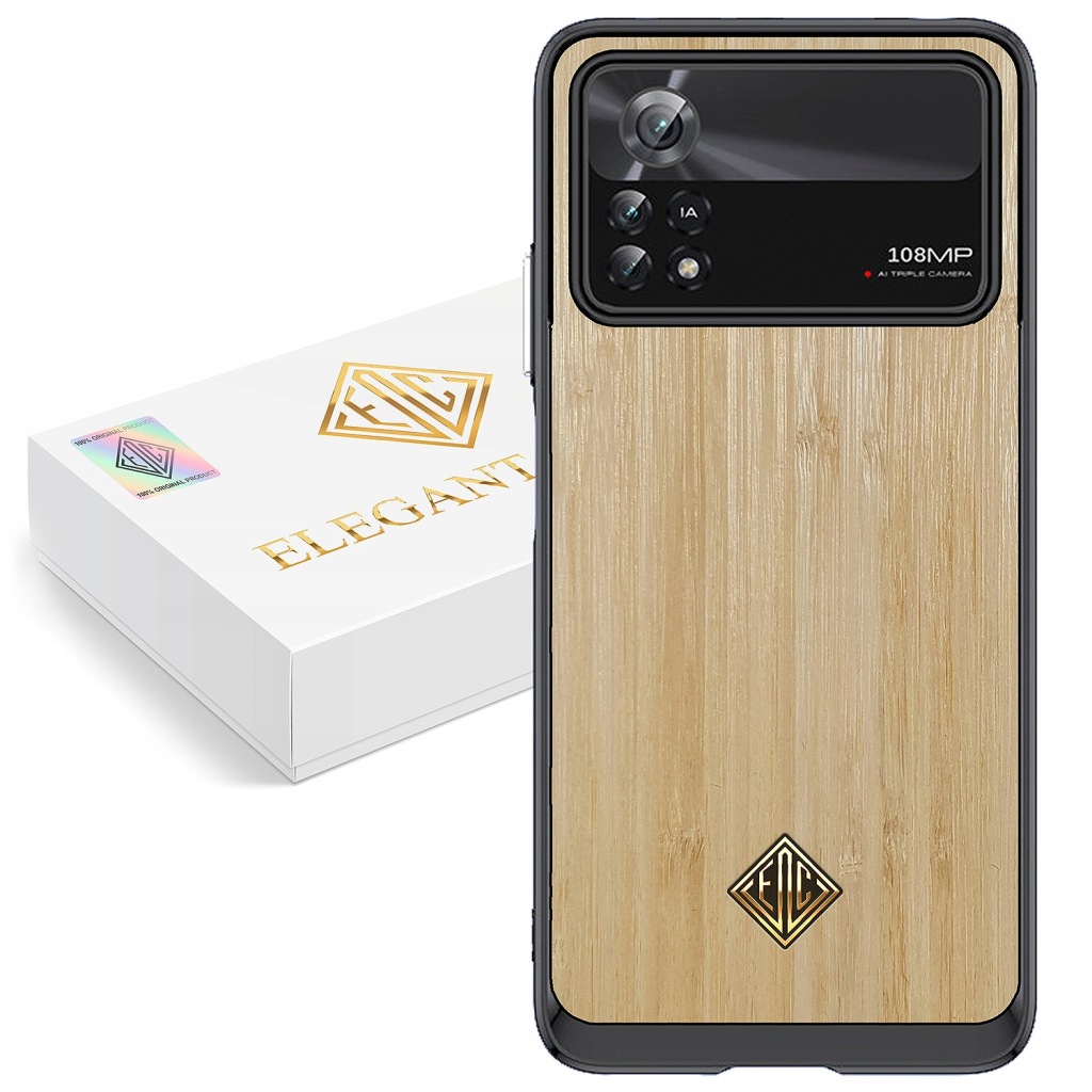 Pouzdro Pro Xiaomi Poco X4 Pro 5G Kryt Luxusní Přírodní Dřevo Originální