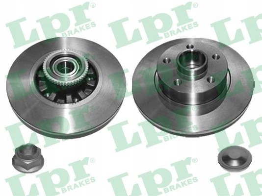 2× Lpr R1072PCA disc de frână