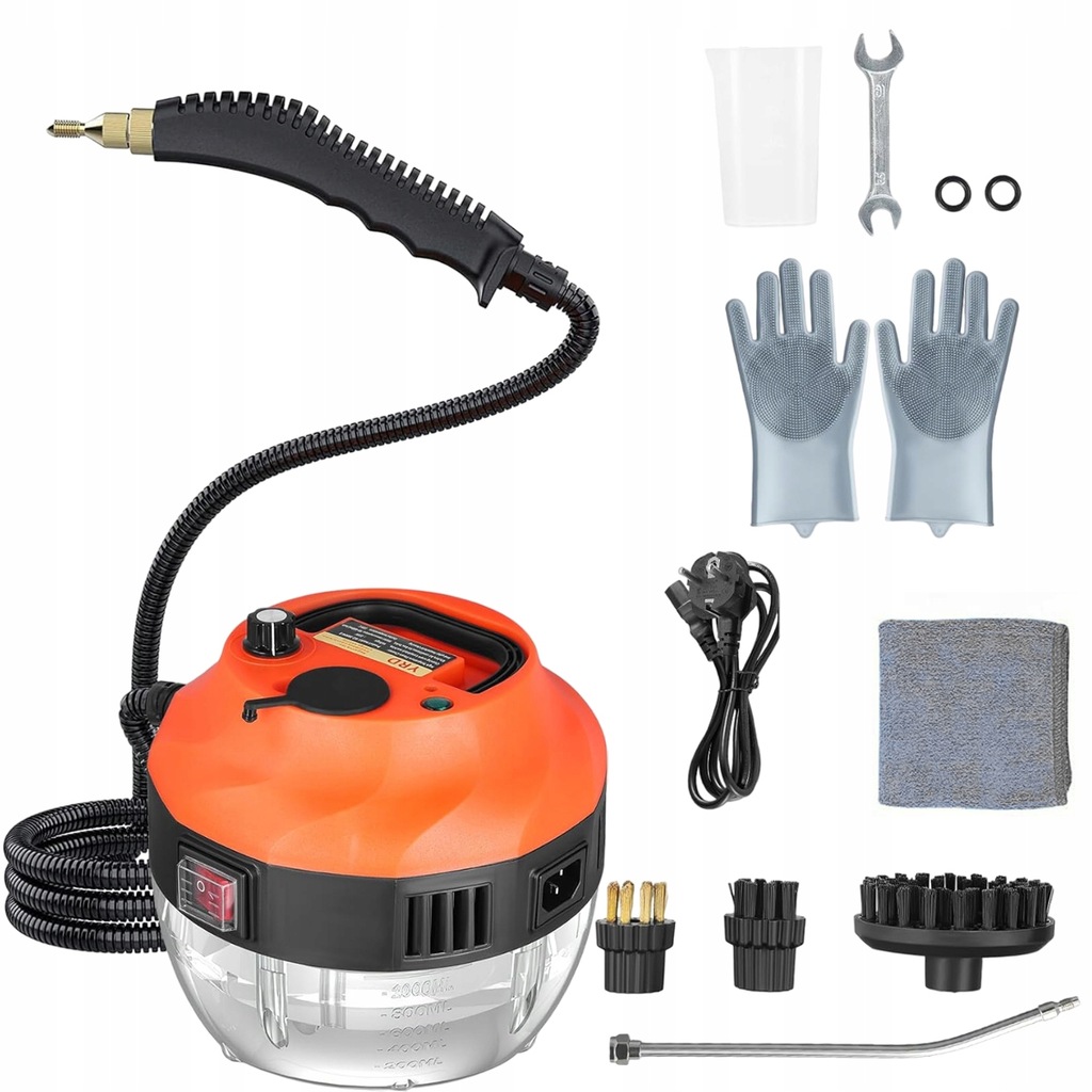 Vysokotlaký Parní Čistič Do Kuchyně, Koupelny Nebo Auto 2500 W 1000 ml