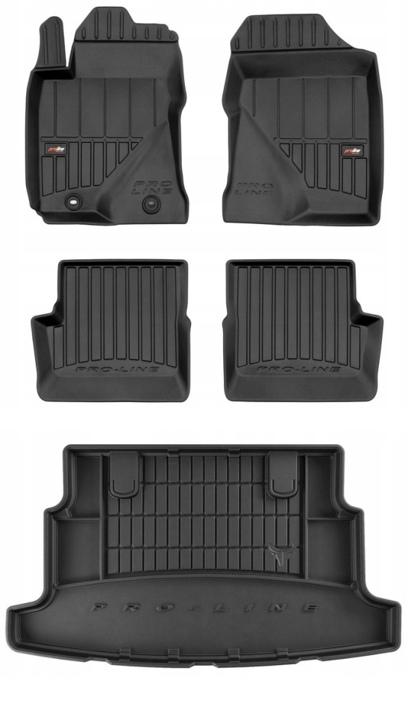 Set 3D gumové rohože Toyota Corolla 9 E120 Hb 2002-2007