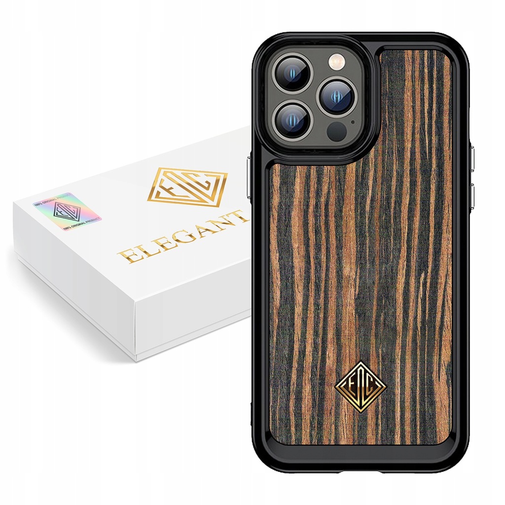 Pouzdro Pro Apple Iphone 12 12 Pro Kryt Luxusní Přírodní Dřevo Originál