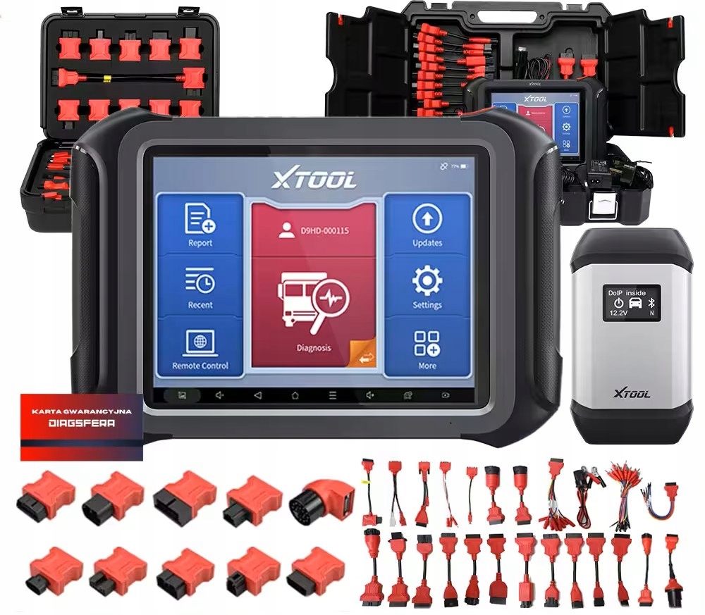 Xtool D9HD Nákladní a osobní diagnostický skener 12V 24V Truck Dpf J.pol