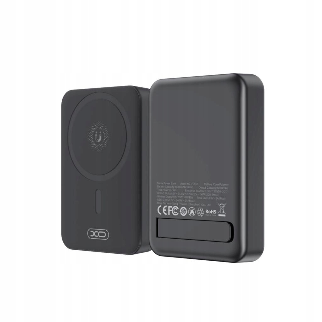 Magnetická powerbanka Xo PR231 20W 10000 mAh černá