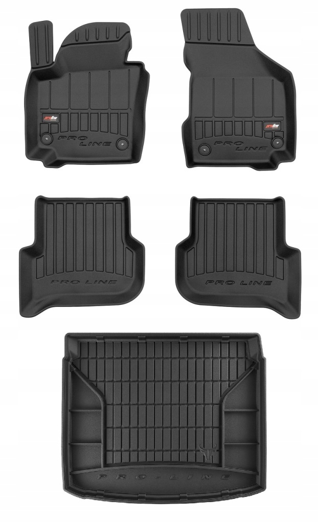 Set 3D gumové rohože Seat Altea 2006-2015 d