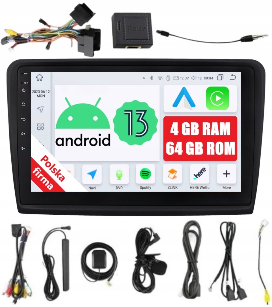 Navigace Rádio 2DIN Android Skoda Superb 2 II Dsp Carplay 4/64 Gb Lte