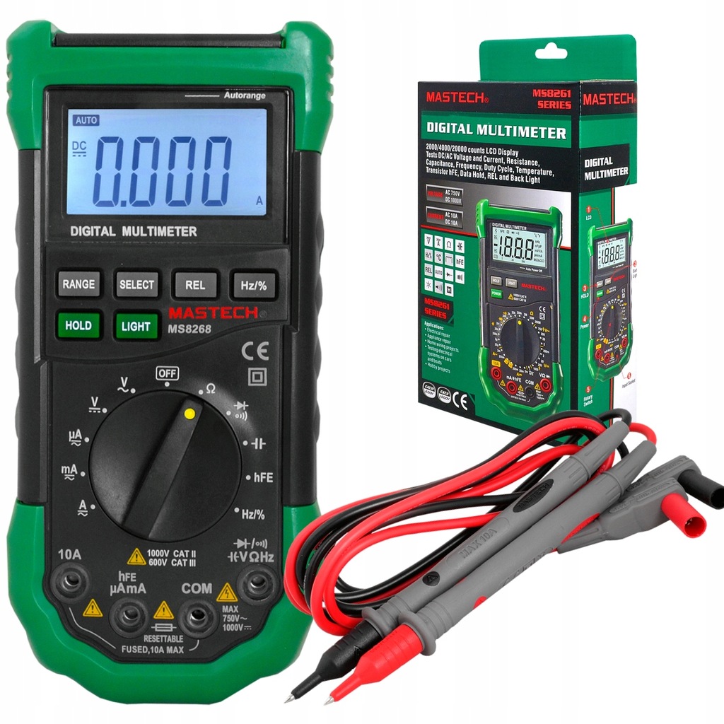 Multimetr Univerzální Mastech MS8268