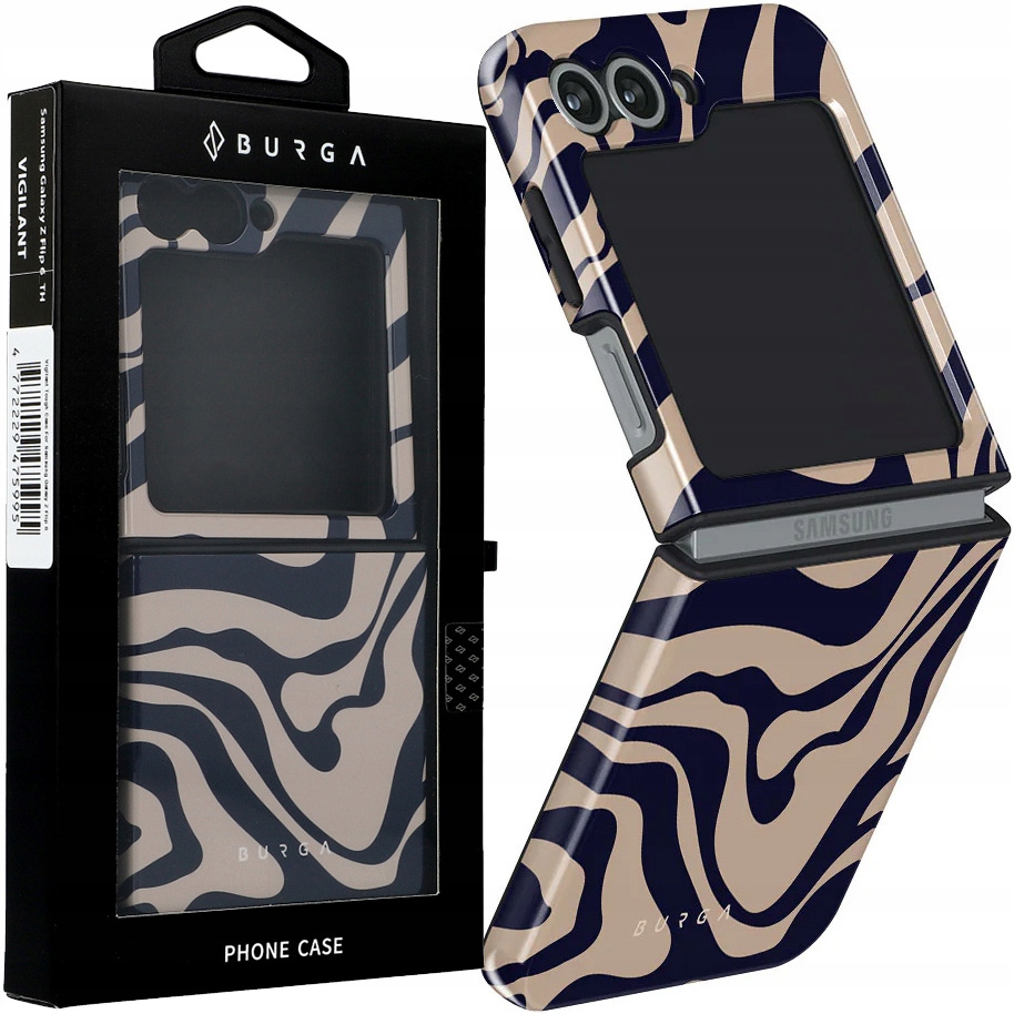 Pouzdro pro Samsung Galaxy Z Flip7 Fe Z Flip6, stylový zadní kryt obal Burga