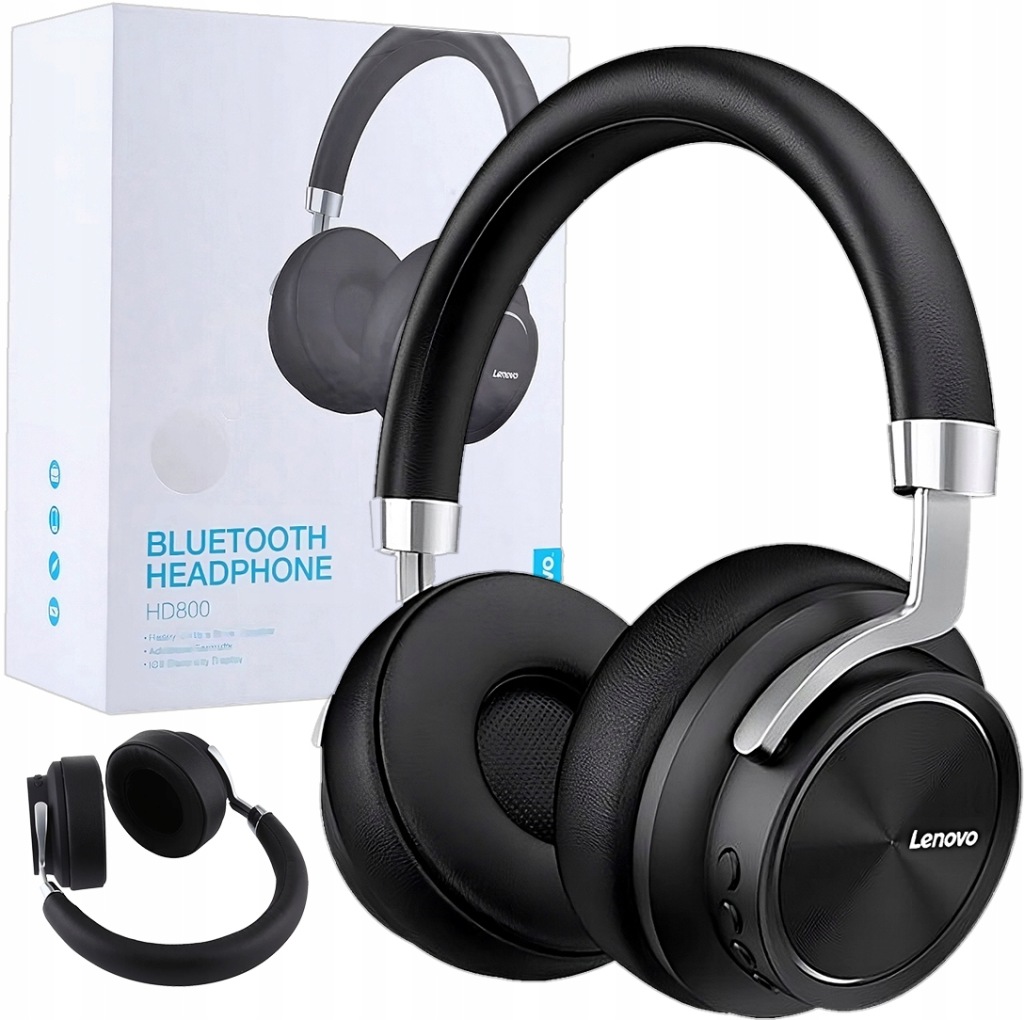 Bezdrátová herní sluchátka do uší Lenovo HD800 Bluetooth černá