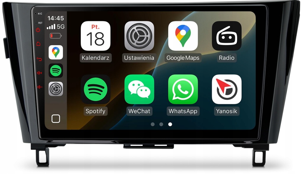 Nissan Qashqai X-trail Nejnovější Android Carplay Rádio Navigace
