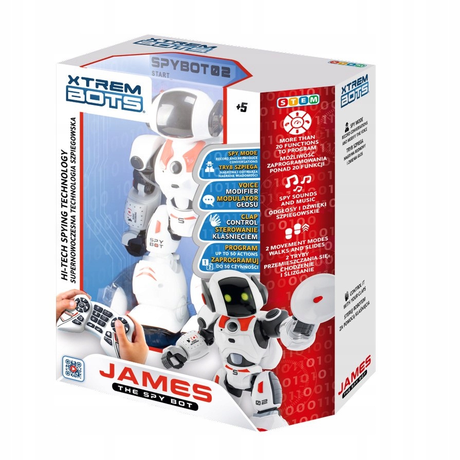 Robot James The Spy Bot Xtrem Bots Interaktivní