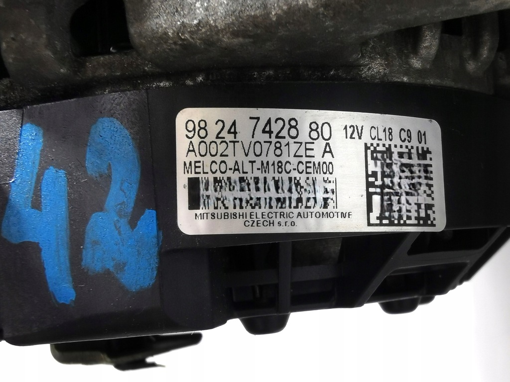 Order an Citroen ds peugeot 1.5 alternator 9824742880 with Order an Citroen ds peugeot 1.5 alternator 9824742880 with