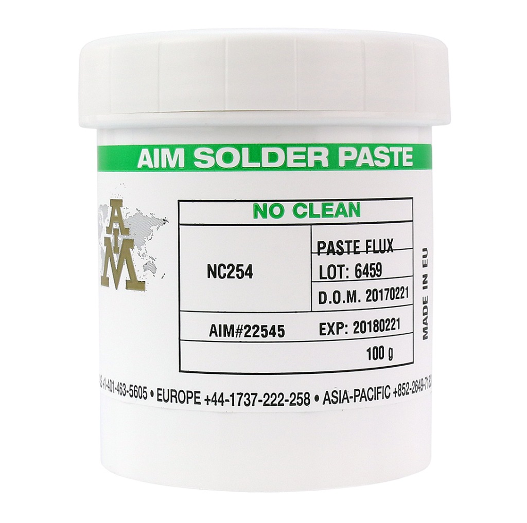 Tavidlo Aim NC254 100g No-clean Flux Pájecí Pasta Gel Pro Pájení Bga