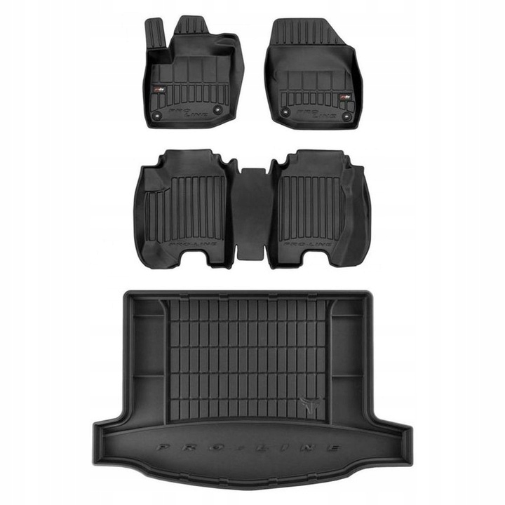 Set 3D Gumové rohože a rohože Honda Civic 9 Hatchback 2011-2016 g