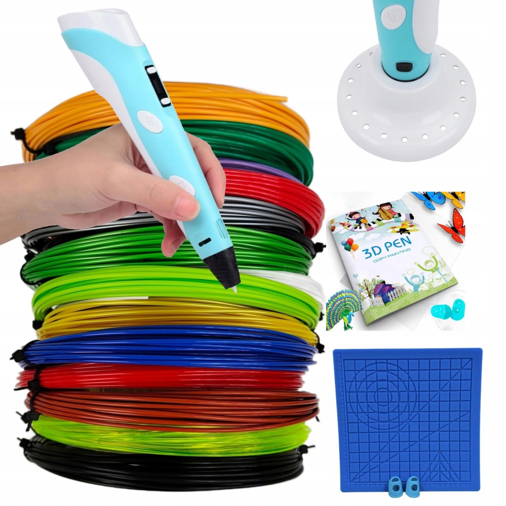 Propiska Pro Děti 3D Pen 3D Tiskárna 500G Náplně Šablony Sada XXL