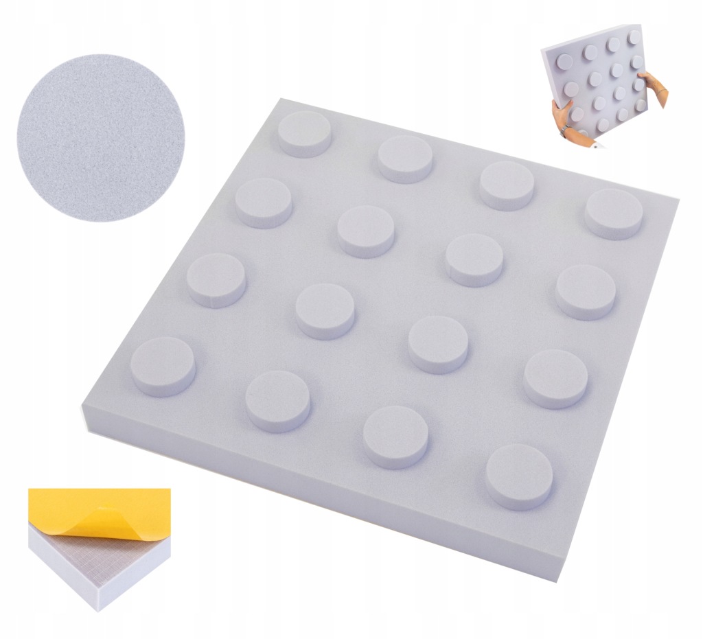 Akustický dekorovaný panel Klocek Decor Samolepicí 50x50 gr. 7 cm atesty