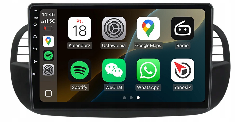 Fiat 500 Nejnovější Android Carplay Navigace Rádio