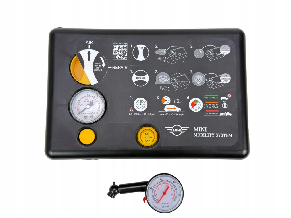 Mini zestaw naprawczy kół koła opon Kompresor Mobility Set 71102333675 Nowy — zdjęcie 4