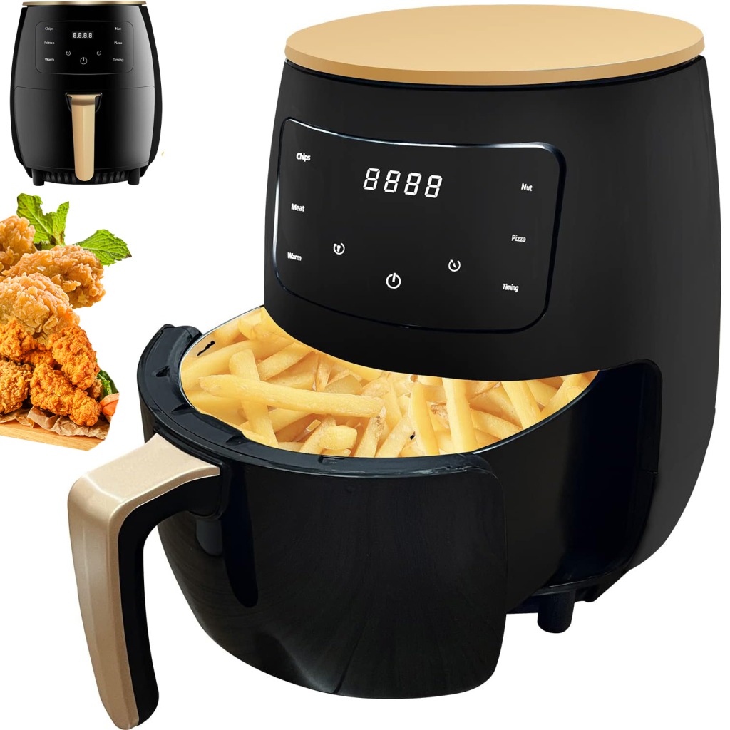 Fritéza Beztuková Fritéza Velká Výkonná Air Fryer 2400W XXL 6L