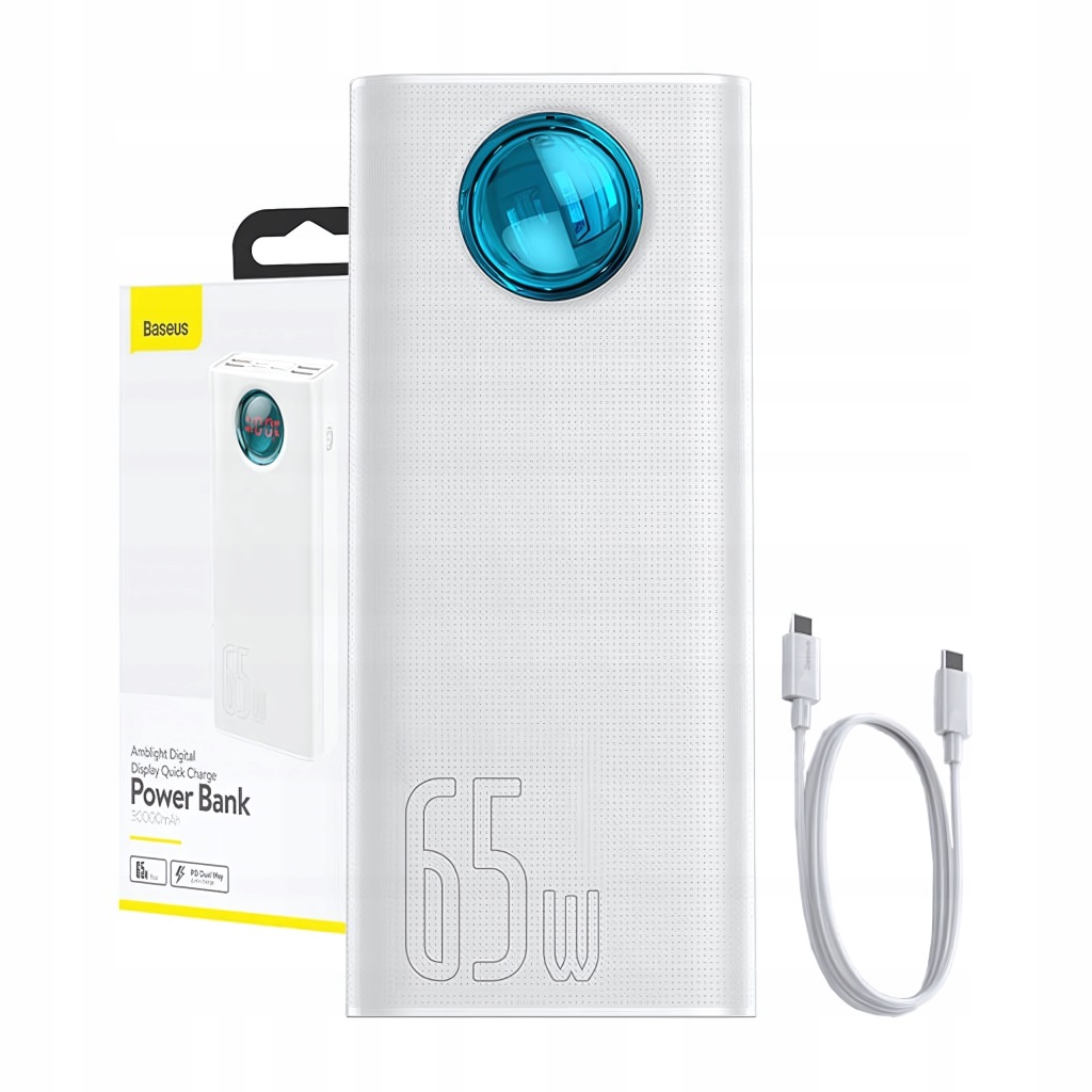 Baseus Powerbanka 30000 mAh 65W 5X Usb Usb typu C 5A Qc 3.0 s displejem
