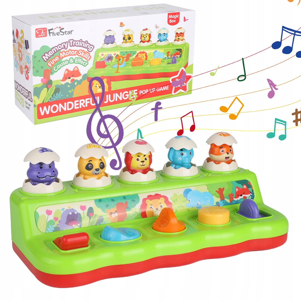 Pop Up Hračka, Vzdělávací Montessori Hry, Hračka S Hudbou Pro Děti