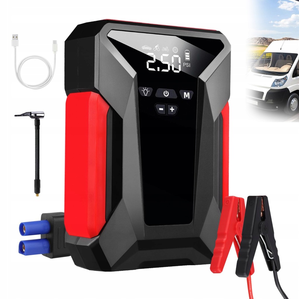 Power Bank Jump Starter Startování Do Auta 12V 10000mAh