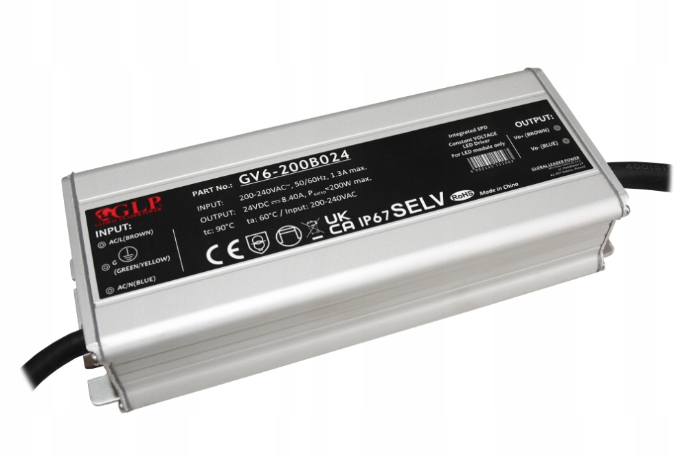Glp Napájecí zdroj s konstantním napětím Pfc 200W 24V/8.4A GV6-200B024