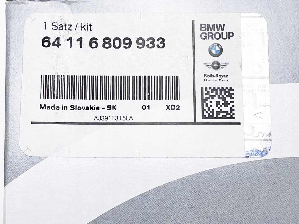 BMW F01 F02 F04 F06 F07 F10 F12 Filtr Kabinowy Przeciwpyłkowy Nowy 6809933 — zdjęcie 3
