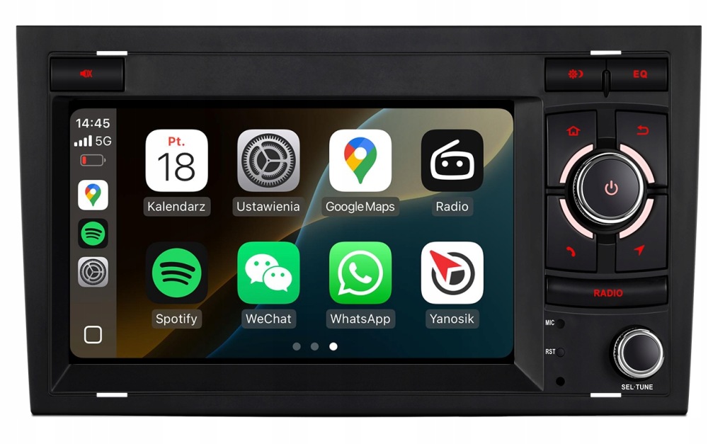 Audi A4 B6 B7 Android Auto Carplay Rádio Navigace Mapy Bose