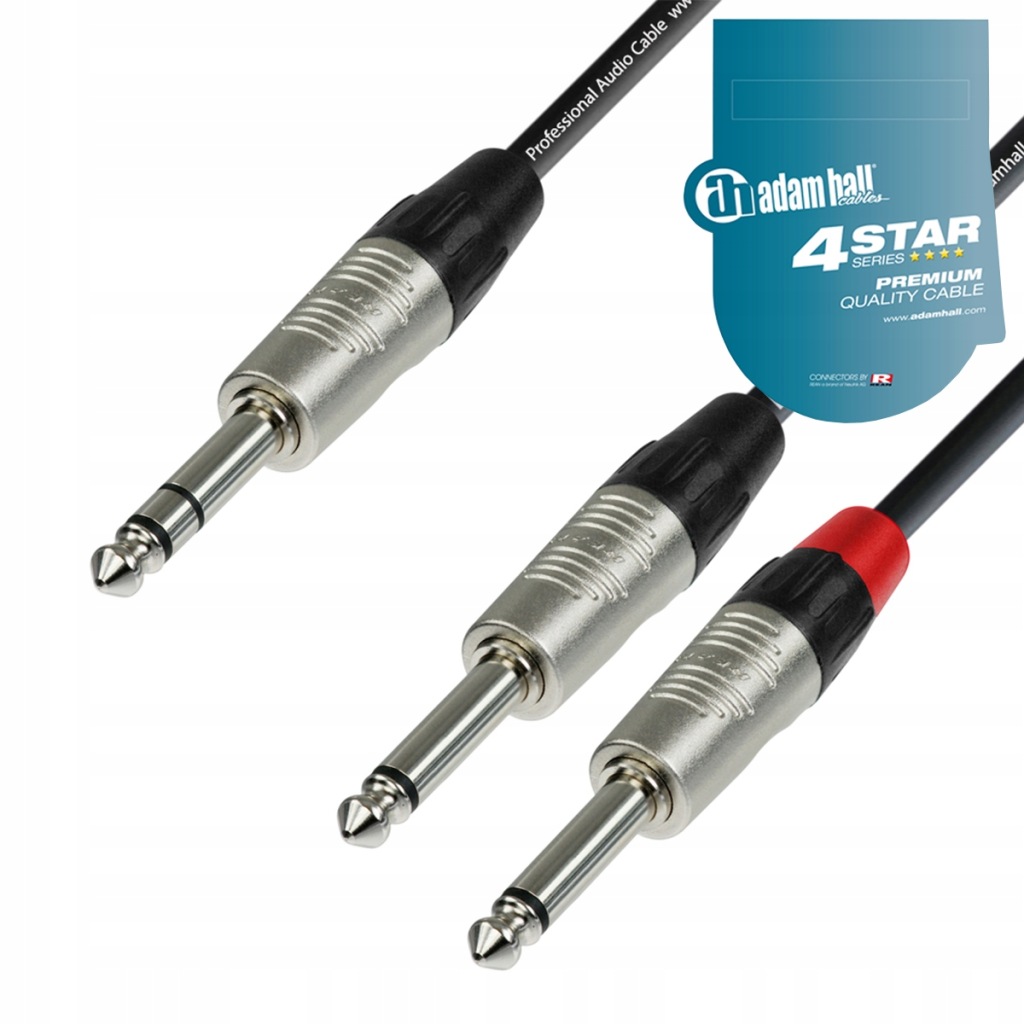 Adam Hall K4YVPP Audio Kabel 2x Jack-jack 6,3" 6m