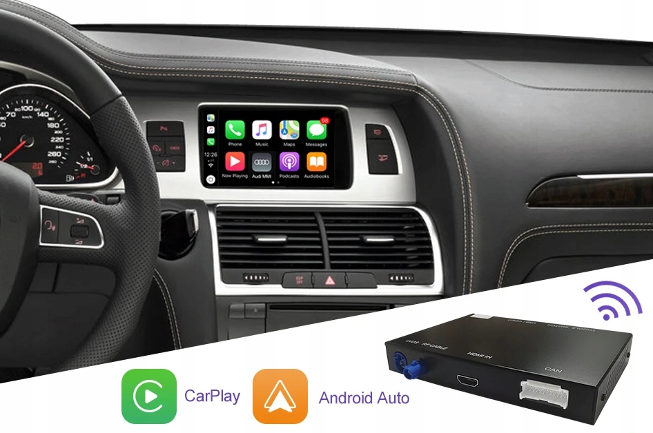 Audi Q7 2010-2015 Bezdrátový Carplay Android Auto Box