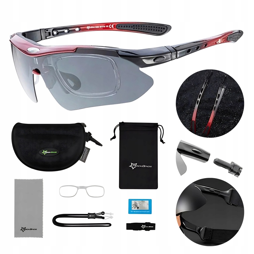 Fotochromatické cyklistické brýle Rockbros 10141 Unisex, UV400, polarizace