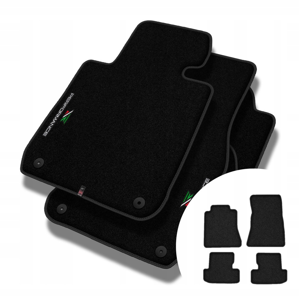 Velurové koberce Performance Premium pro Ford Mustang VI 2014-2018