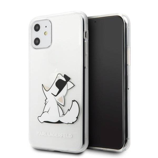 Pouzdro pro iPhone 11 Karl Lagerfeld Průhledný