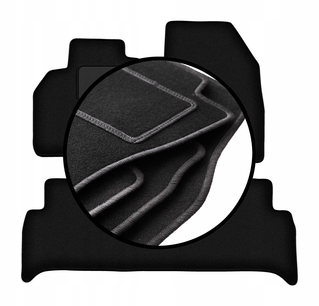 Velurové koberce komplet pro: Renault Grand Scenic III minivan (2009-2016)