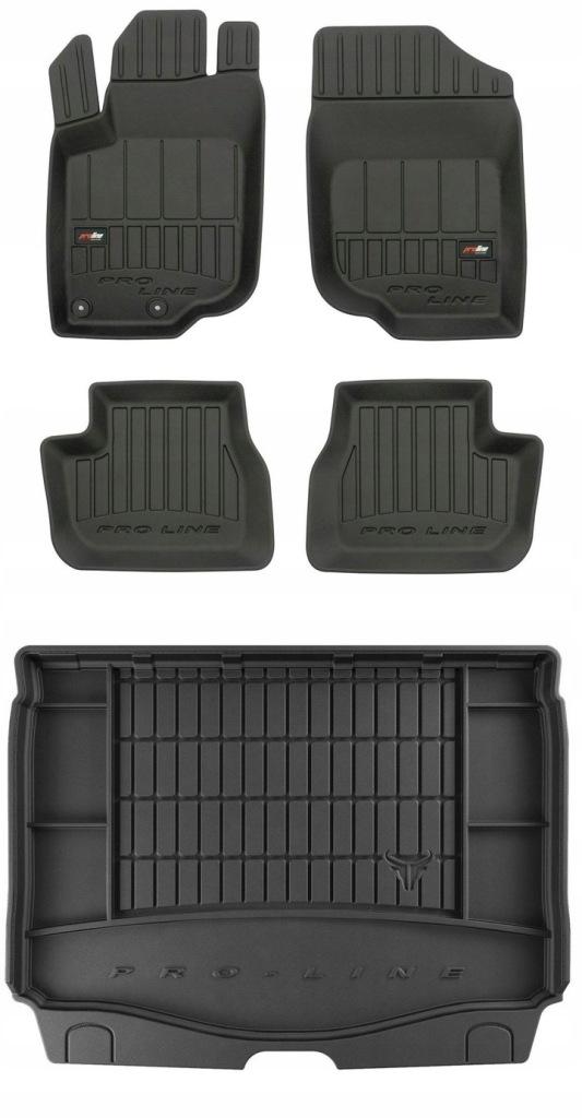 Set 3D gumové rohože Peugeot 207 Sw Kombi 2006-2012