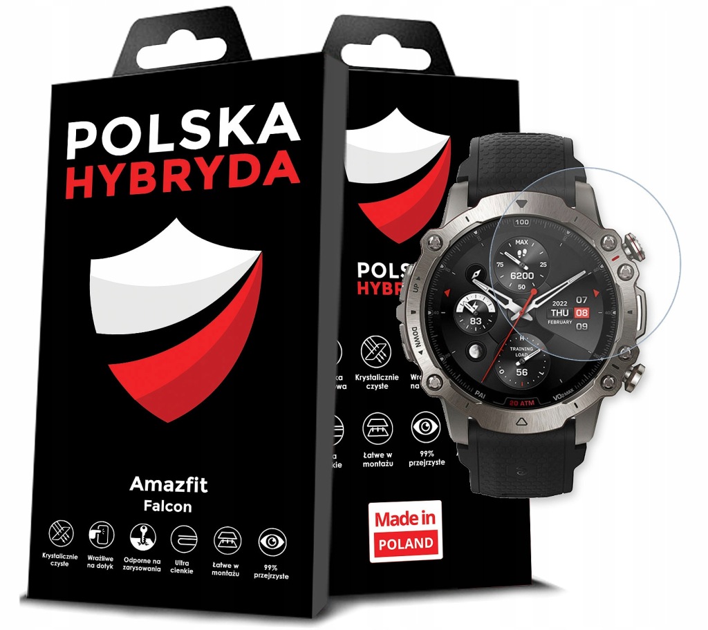 Sklo Hybridní Ochranné Sklo Na Chytré Hodinky Pro Amazfit Falcon