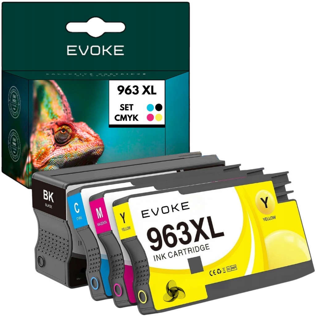 4x Inkoust pro tiskárnu Hp 963 XL černý kompletní barva nová aktualizace