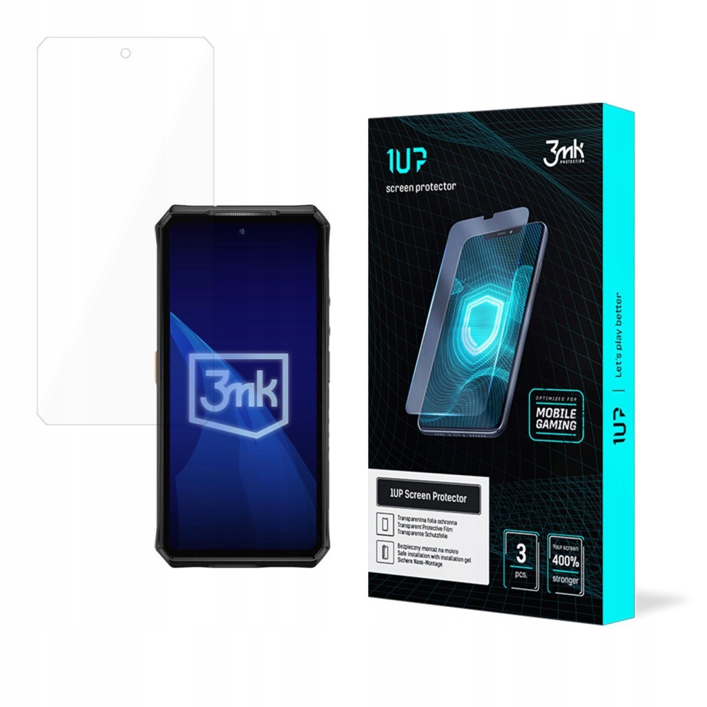3x Fólie ochranná fólie 3mk 1UP pro Ulefone Armor 28 Ultra, odolná
