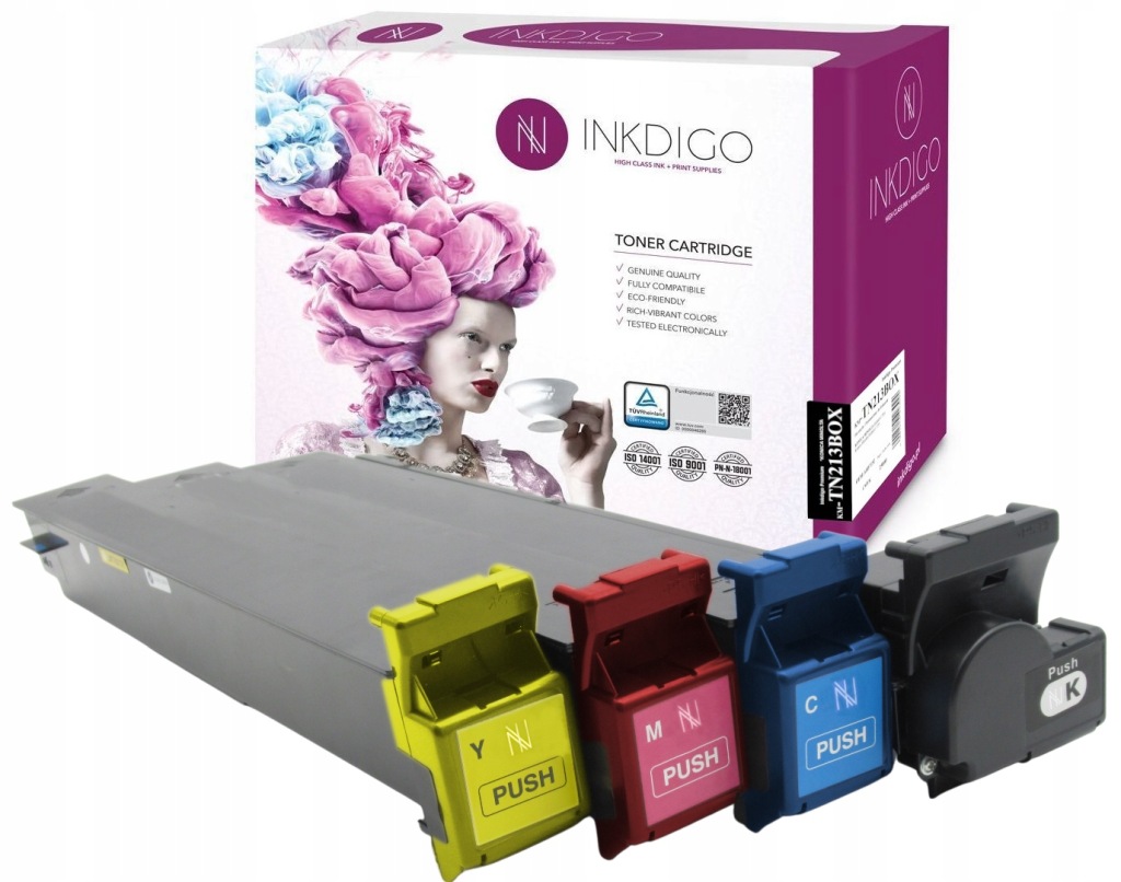 4x náhradní toner TN-213 pro Minolta Bizhub C203