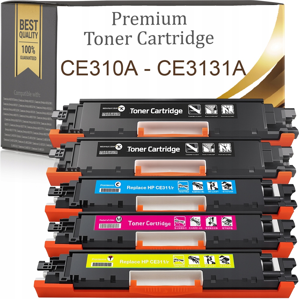 5x Toner Do Tiskárny Hp Laserjet Pro CP1025 CP1025nw Mfp M175a M175nw