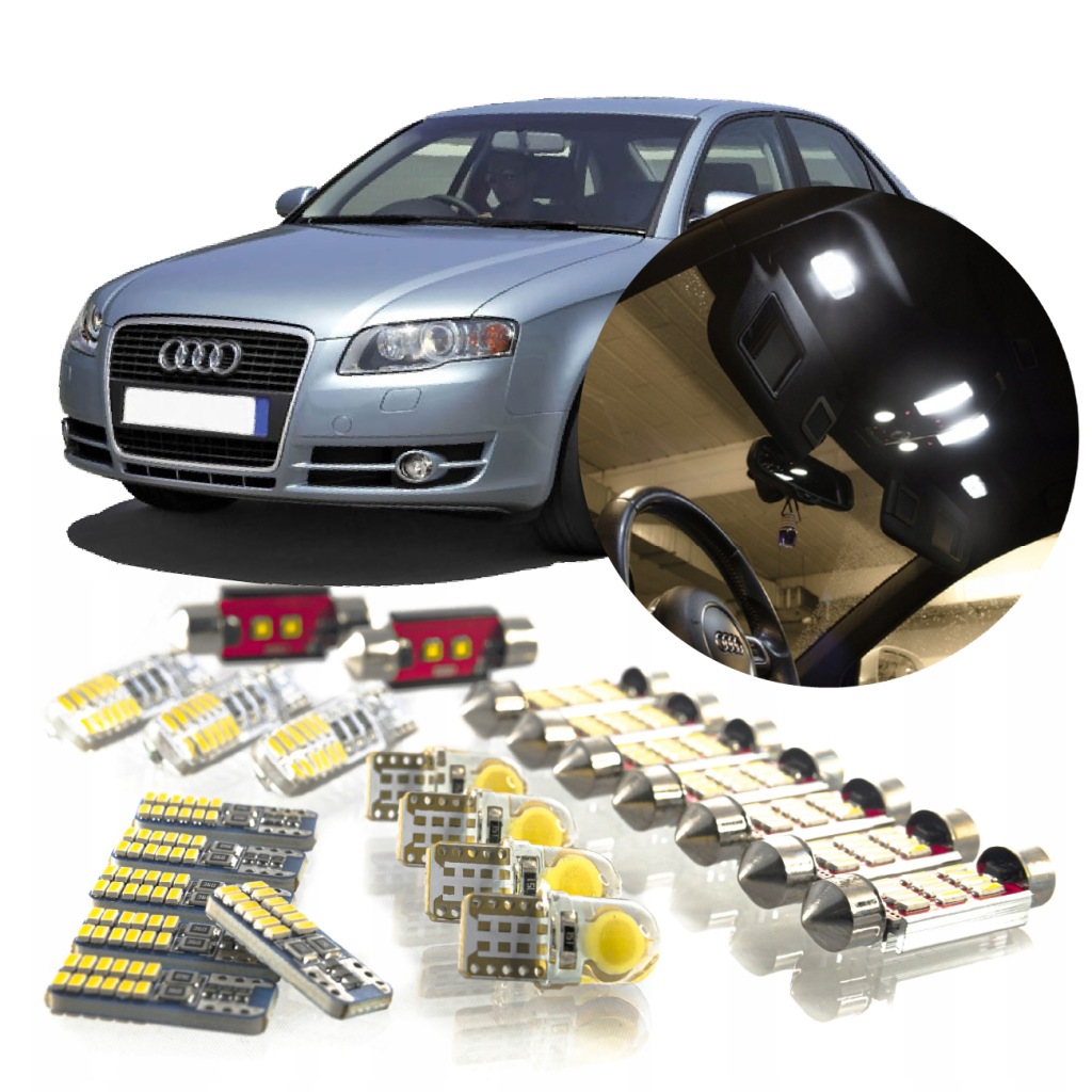 Audi A4 B6 Sedan – Sada Led Osvětlení Interiéru! Vip