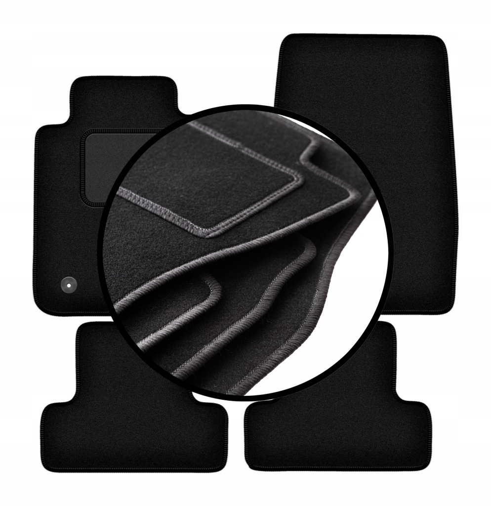 Velurové koberce komplet pro: Ford Mustang MK6 kupé (2014-)