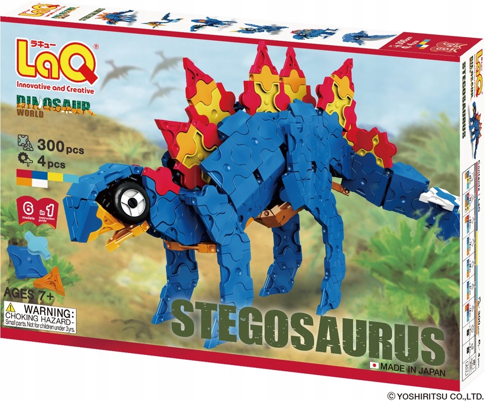 Vzdělávací Stavebnice Dinosaurus Stegozaurus pro Chlapce Hračka