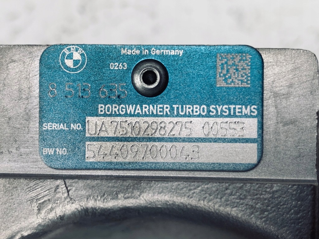Bmw F45 F46 F48 218d Turbosprężarka Turbo 8513635 — zdjęcie 10