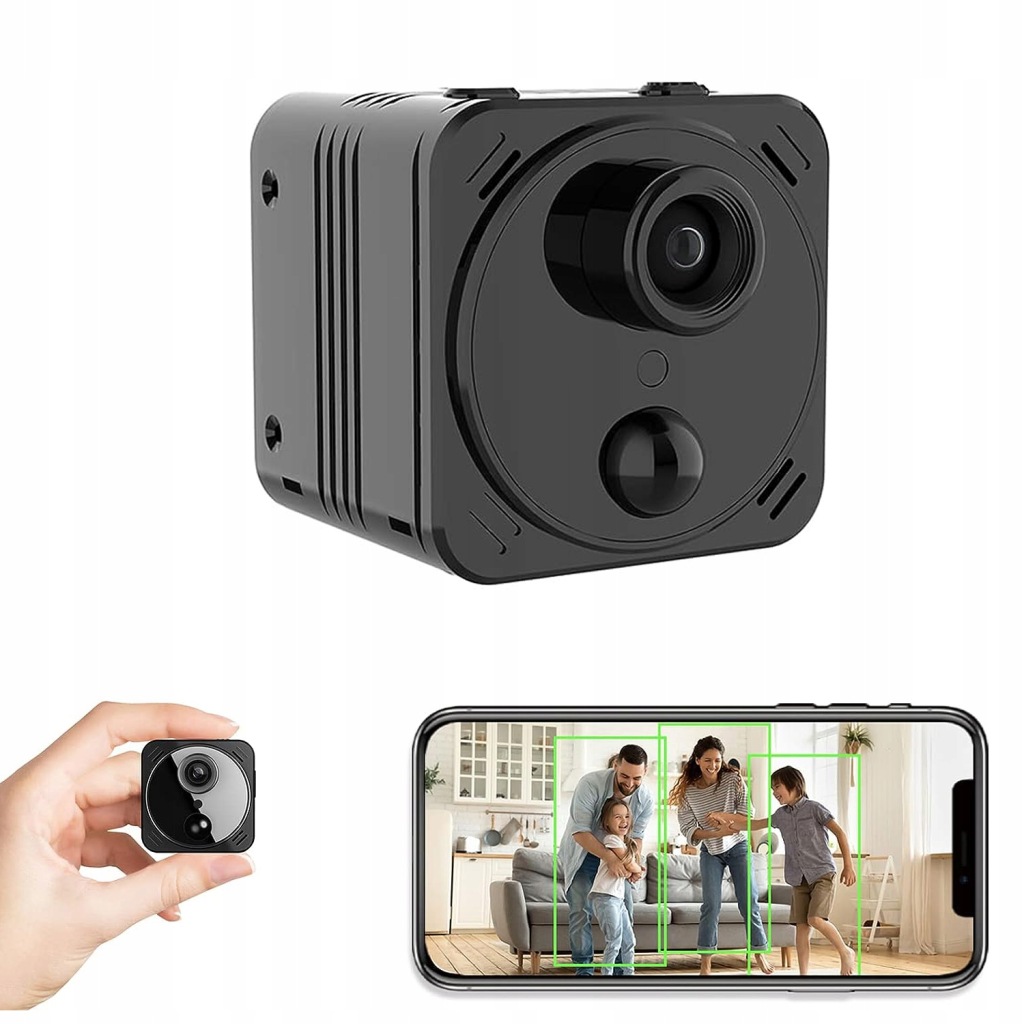 Mini Bezdrátová Špionážní Kamera Wifi Smart Ir Skrytá Detekce 4K