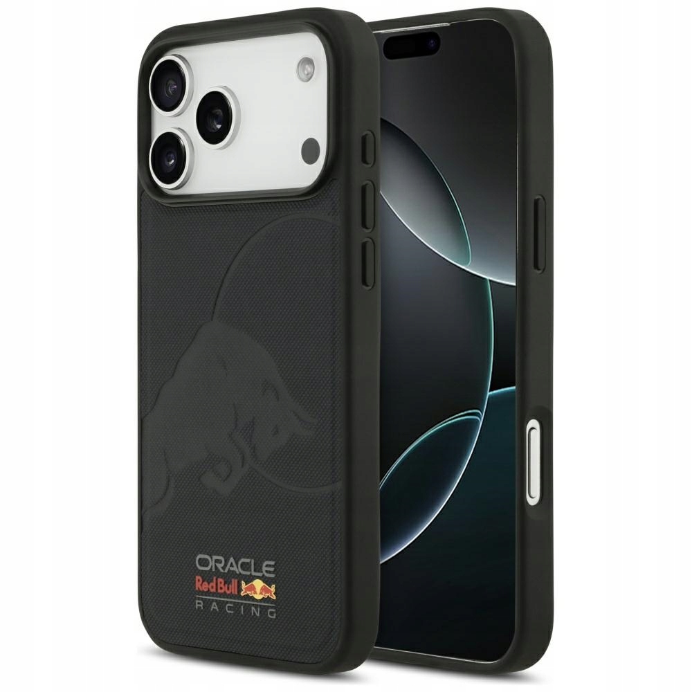 Pouzdro Red Bull Meshed Debossed Bull MagSafe pro iPhone 17 Pro Max granátový